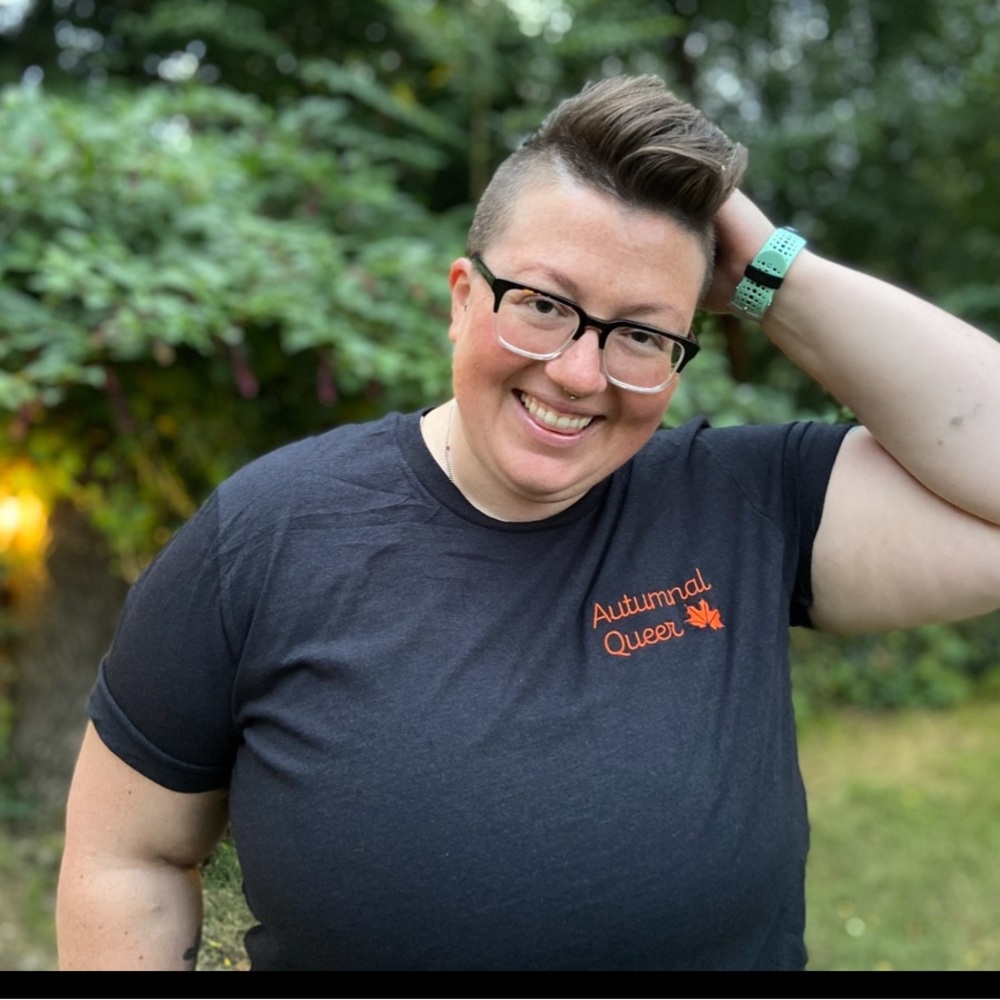 Autumnal Queer Embroidered Tee